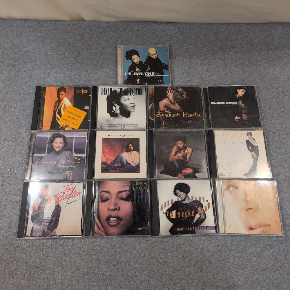 R&B‎ Soul Diva 13 CD Lot Whitney Houston Anita Baker Toni Braxton Erykah Badu